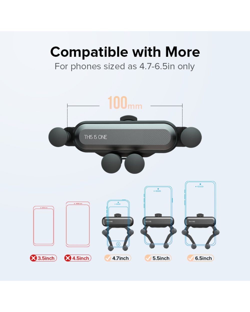 Gravity Car Phone Holder Mobile Stand Smartphone GPS Support Mount For iPhone 13 12 11 Pro 8 Samsung Huawei Xiaomi Redmi front-5