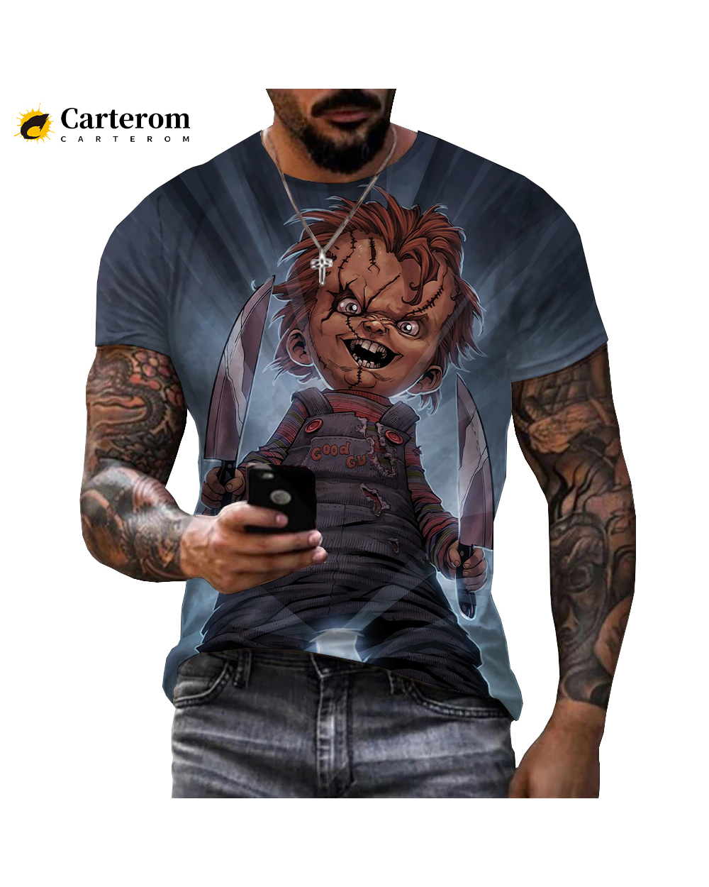 Chucky Movie Printed 3D T-shirt Horror front-2