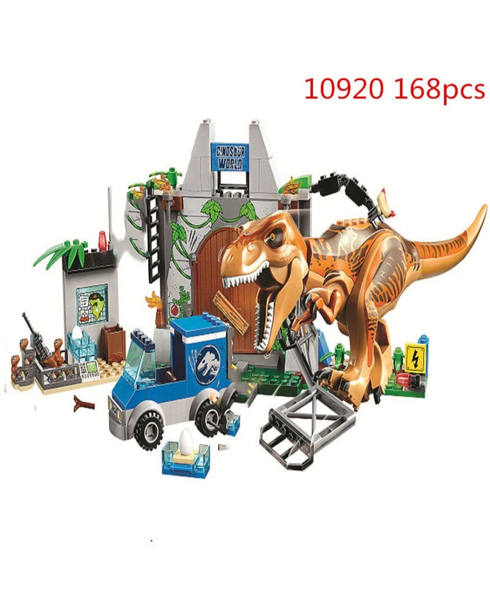Park World Dinosaur Tyrannosaurus Rex Building Block Bricks Toy for Children Christmas Gifts front-5
