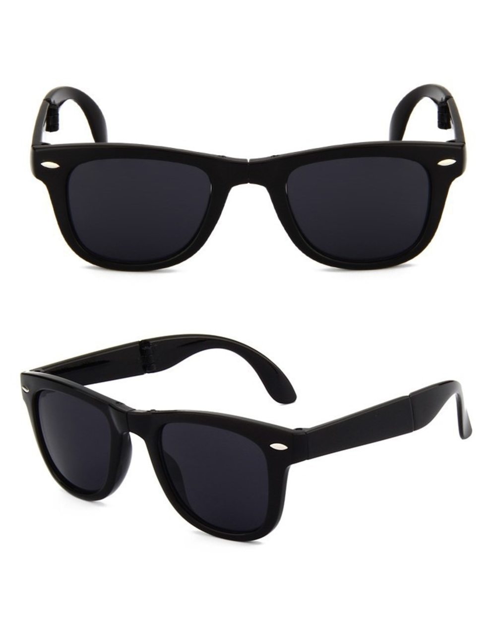 2021 Folding Round Sunglasses Women Men Unisex Brand Designer Vintage Small Sun Glasses Ladies Shades Eyewear Be Easy T front-4