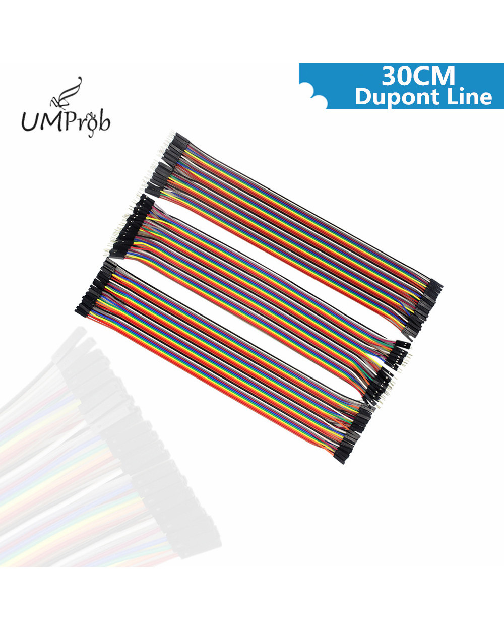 Dupont Line 20Cm Male To Male + Male To Female + Female To Female Jumper Wire Dupont Cable For Arduino Diy Kit front-0