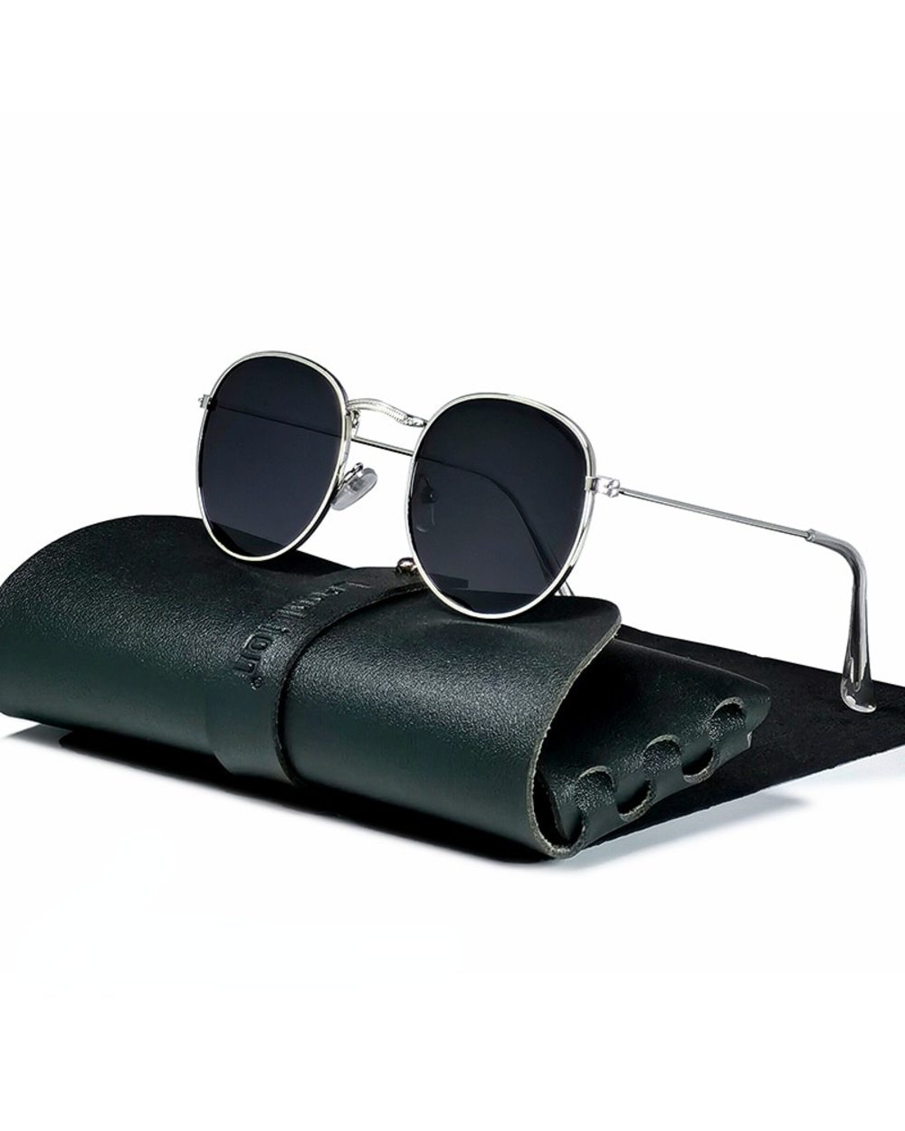 Leonlion 2022 Round Retro Sunglasses Men Round Vintage Glasses For Men/Women Luxury Eyewear Men Metal Lunette Soleil Ho front-1
