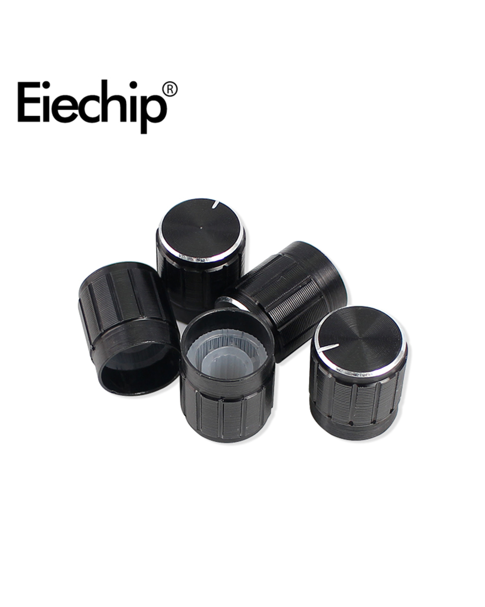5Pcs/Lot Wh148 15Mm Shaft Amplifier Rotary Potentiometer Variable Resistor Black Knob Kit B10k 1K 2K 5K 20K 50K 100K 25 front-1