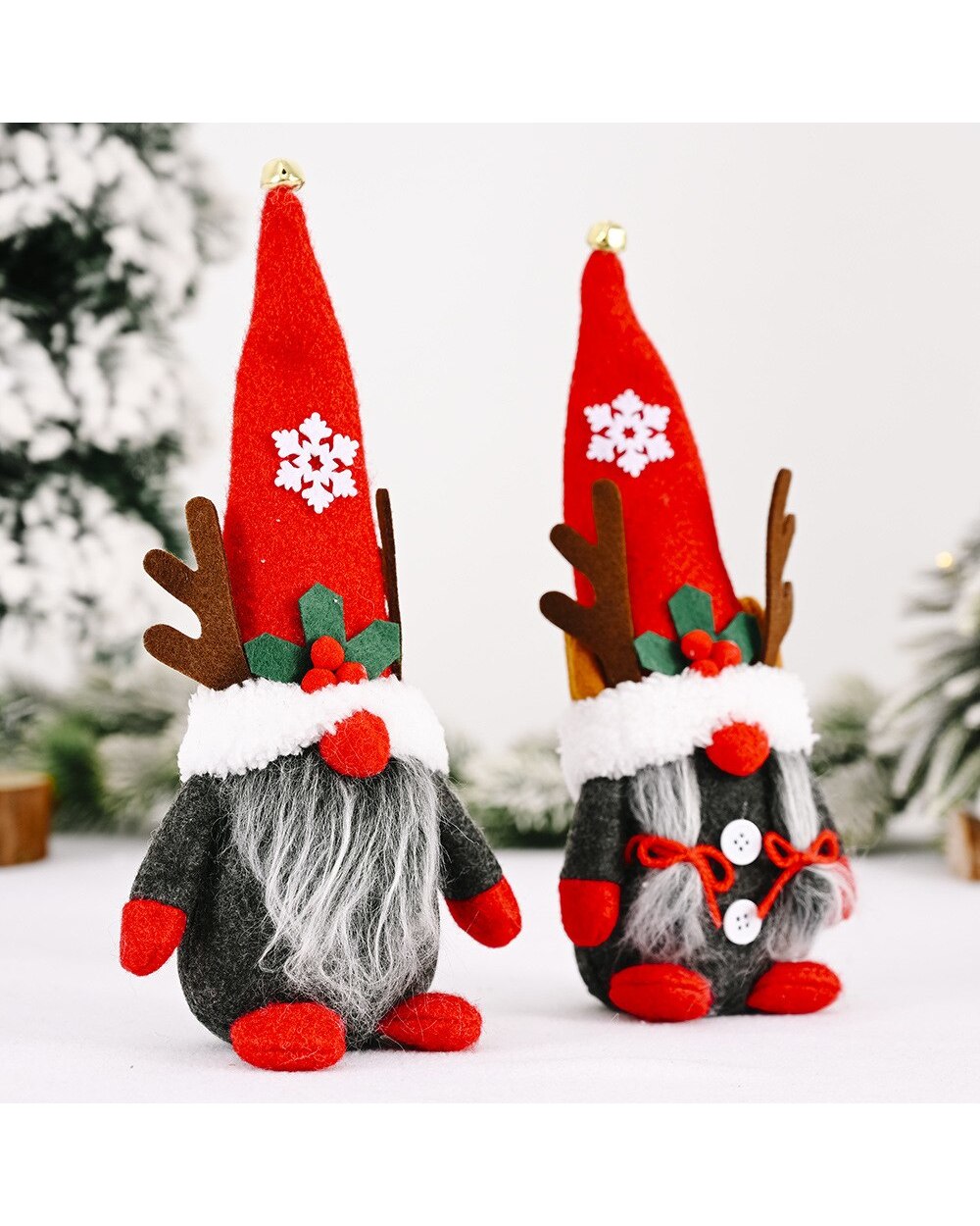New Christmas Antlers Faceless Gnome Santa Tulip Rudolph Doll Decoration For Home Pendant Gifts Ornaments Party Supplies front-1