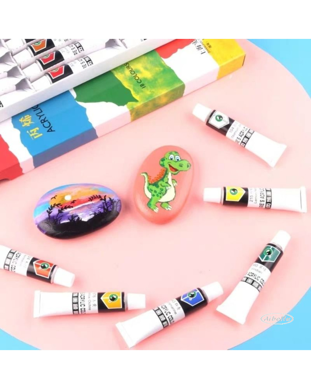 12/18/24/36 Colors Professional Acrylic Paints Set 12Ml Hand Painted Wall Drawing Craft Painting Pigment Set Art Suppli front-2