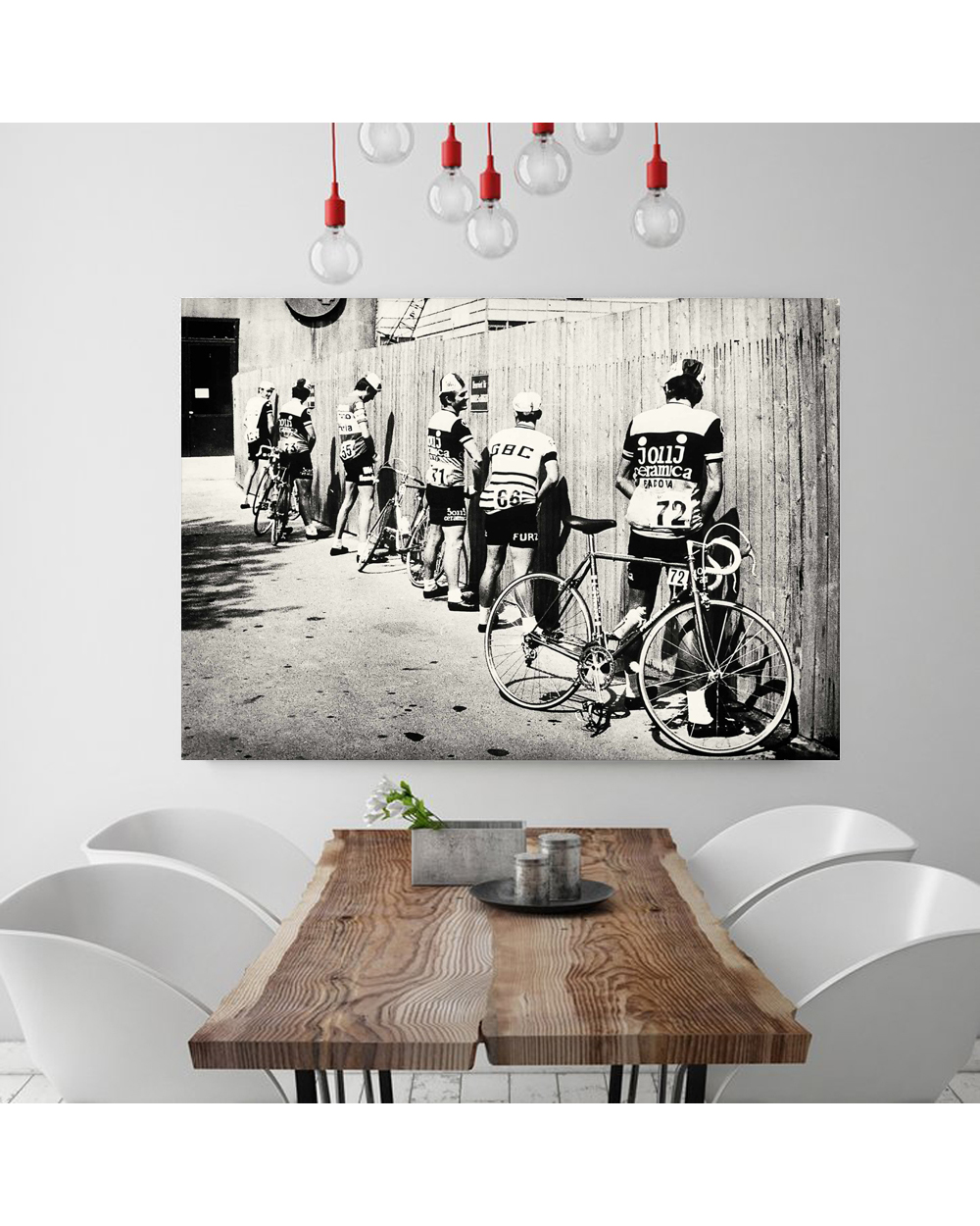 Black and White Bicycle Cyclist Print Bike Vintage Photo Poster Gift for Bathroom Decor Men Peeing Pissing Road Cycling front-2