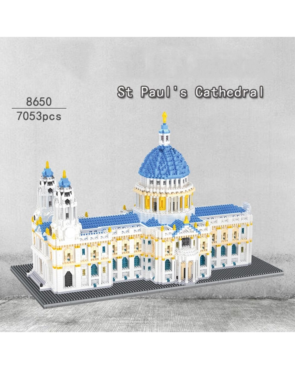 Pauls Cathedral Model Building Blocks 3D London City Church Mini Micro Block Bricks World Architecture Diy Toys Gift front-4