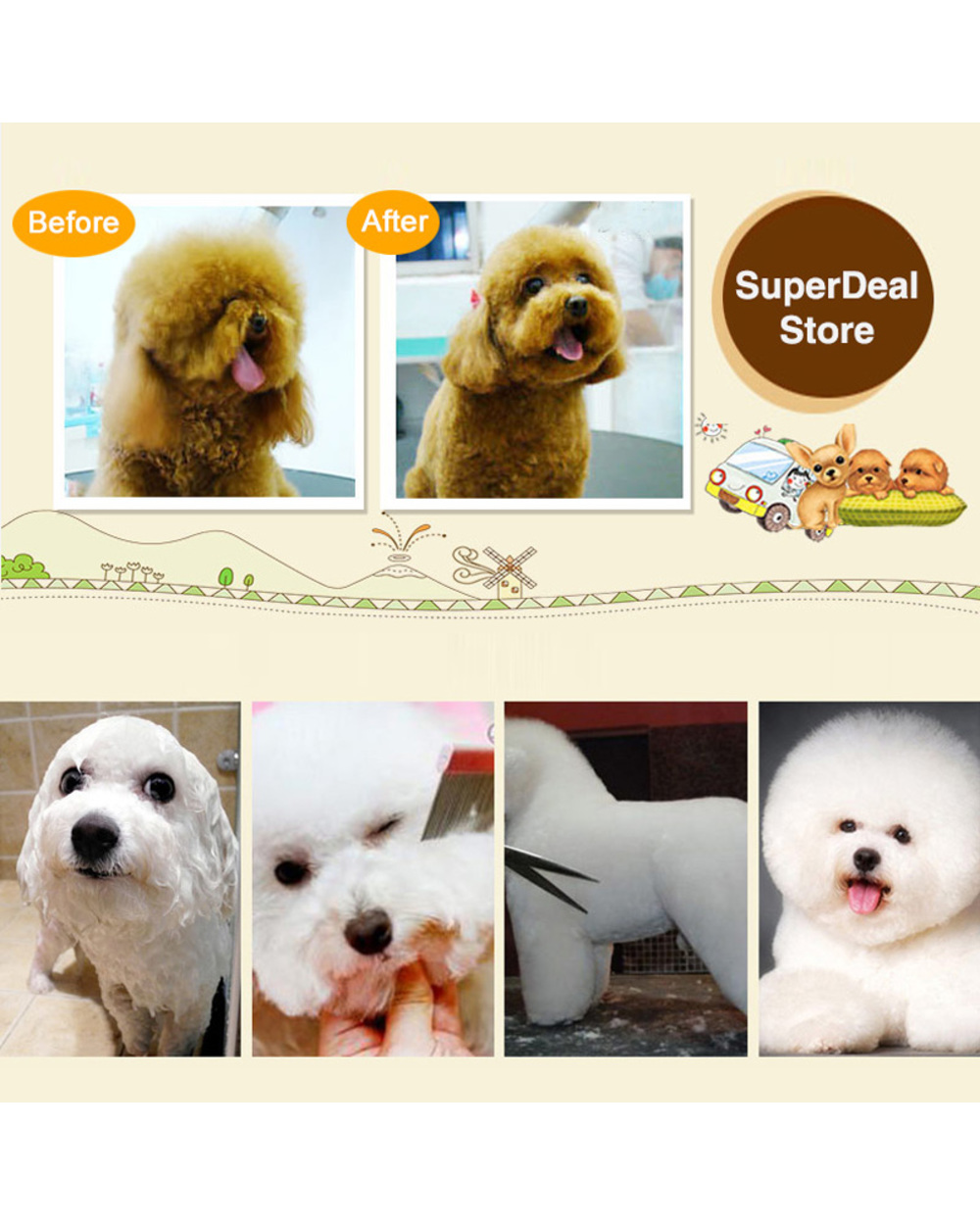 Electric Pet Hair Clipper Trimmer front-5