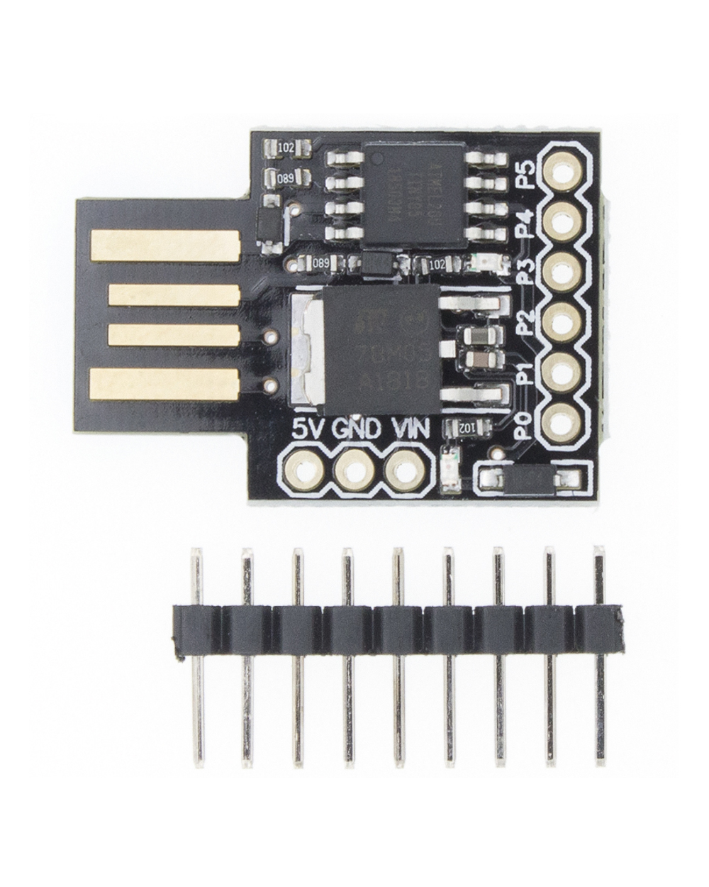 Blue Black Tiny85 Digispark Kickstarter Micro Development Board Attiny85 Module For Arduino Iic I2c Usb front-2