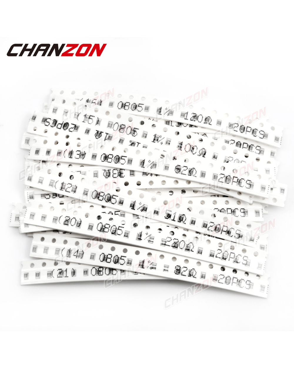 1200 Pcs Smd 0805 Resistors Assorted Set (60 Values X 20 Pcs) 0Ohm - 10M Ohm 1/8 Watt 1% High Precision Film Chip Resis front-4