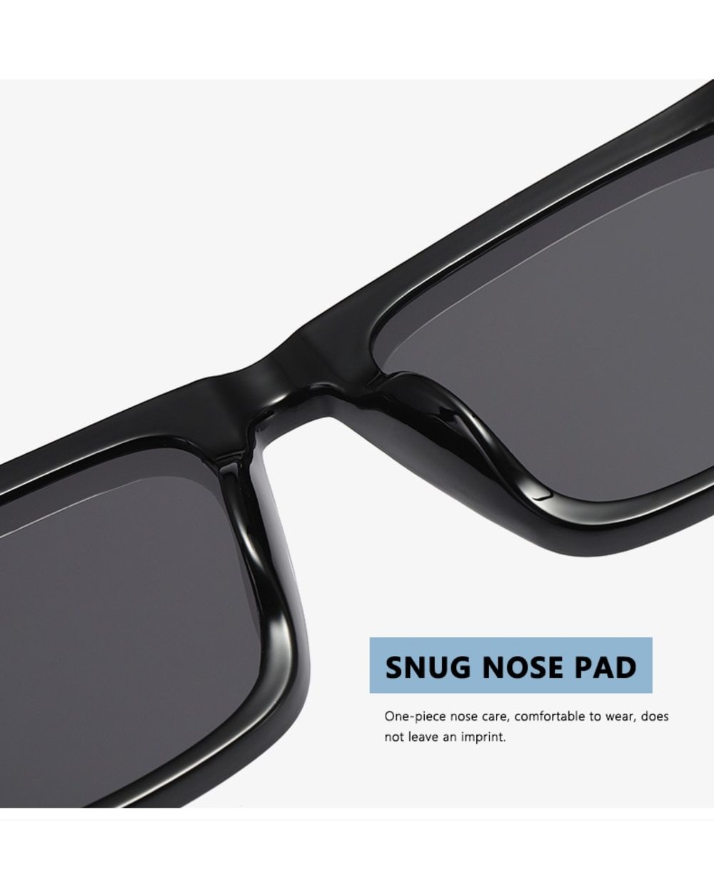2022 New Square Polarized Sunglasses Men Women Fashion Outdoor Male Sun Glasses Brand Design One-Piece Lens Eyewear Uv4 front-5