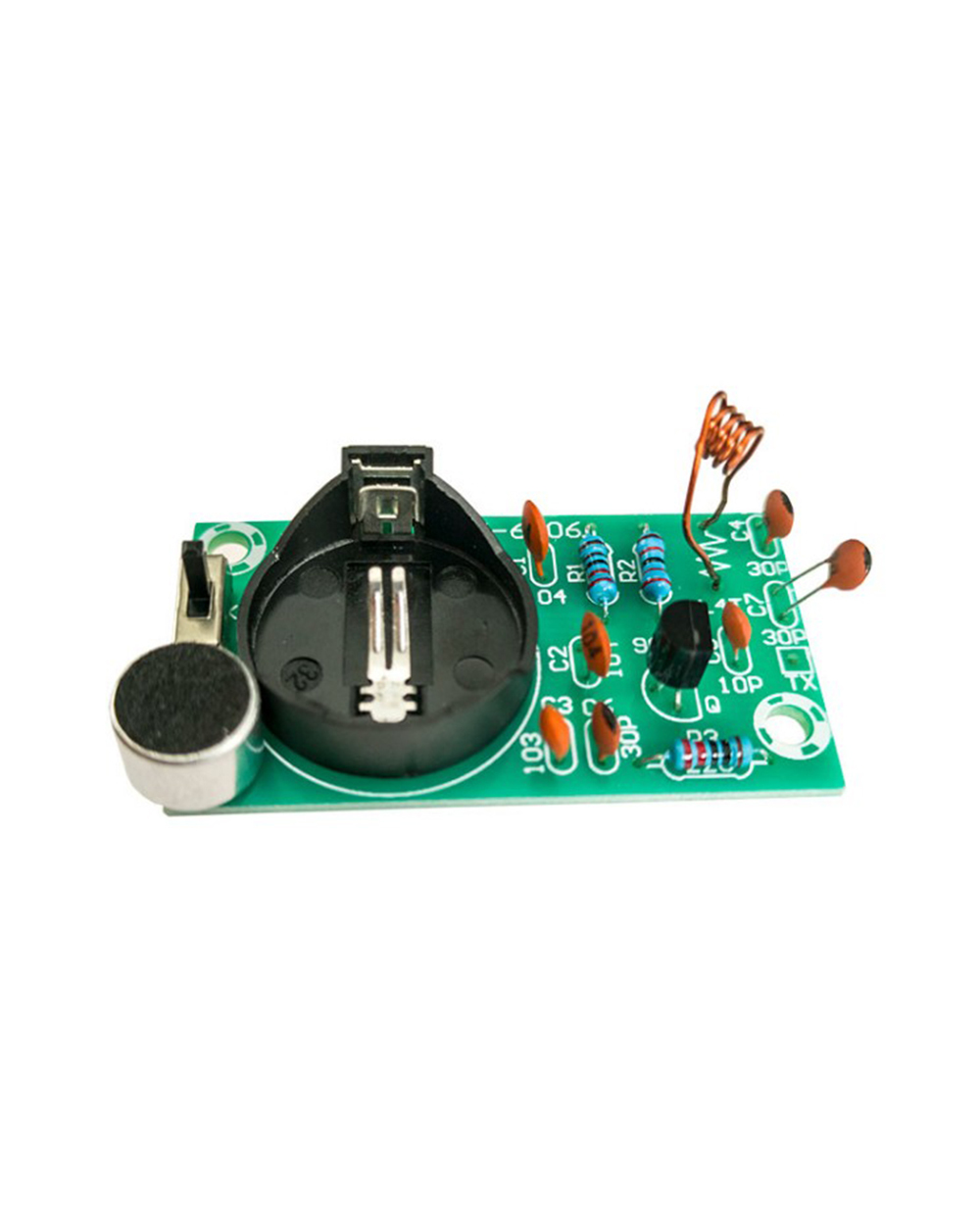 Diy Fm Radio Kit With Microphone 88-108 Mhz Fm Frequency Modulation Wireless Receiver Board Electronics Welding Skill T front-1