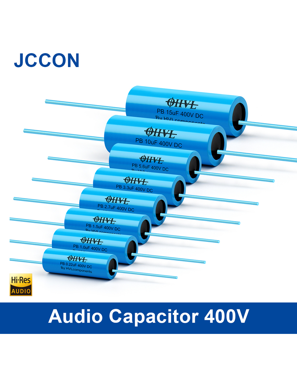 2Pcs Audio Capacitor 400V Ohvl Hifi Fever Electrodeless Audio Coupling 0.22Uf 0.47Uf 1Uf 1.5Uf 2Uf 3.3Uf 4.7Uf 5.6Uf 8. front-0