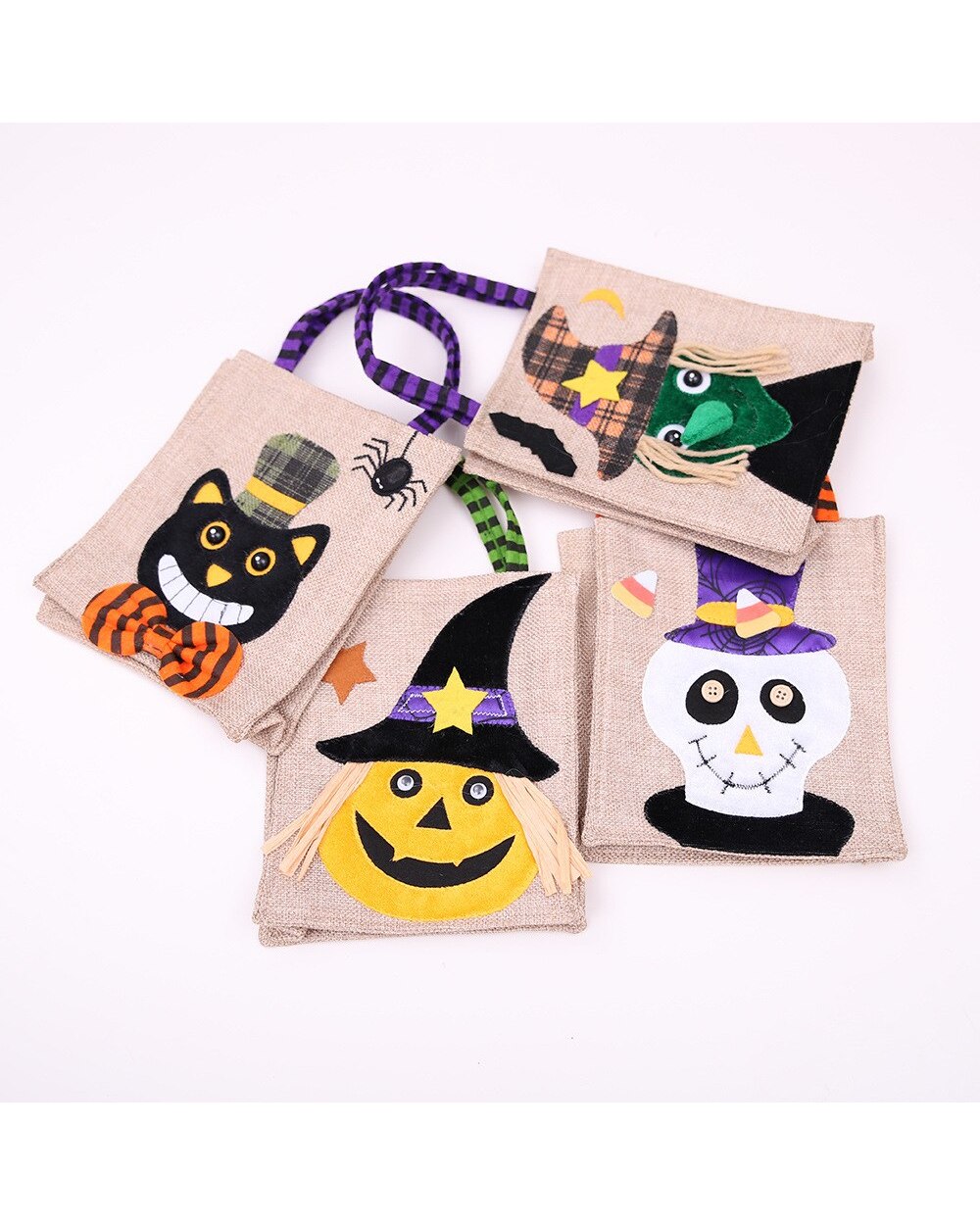 2022 New Year Favor Party Decoration Pumpkin Witch Tote Bag For Home Halloween Ornament Party Kids Gift Bag Supplies front-2