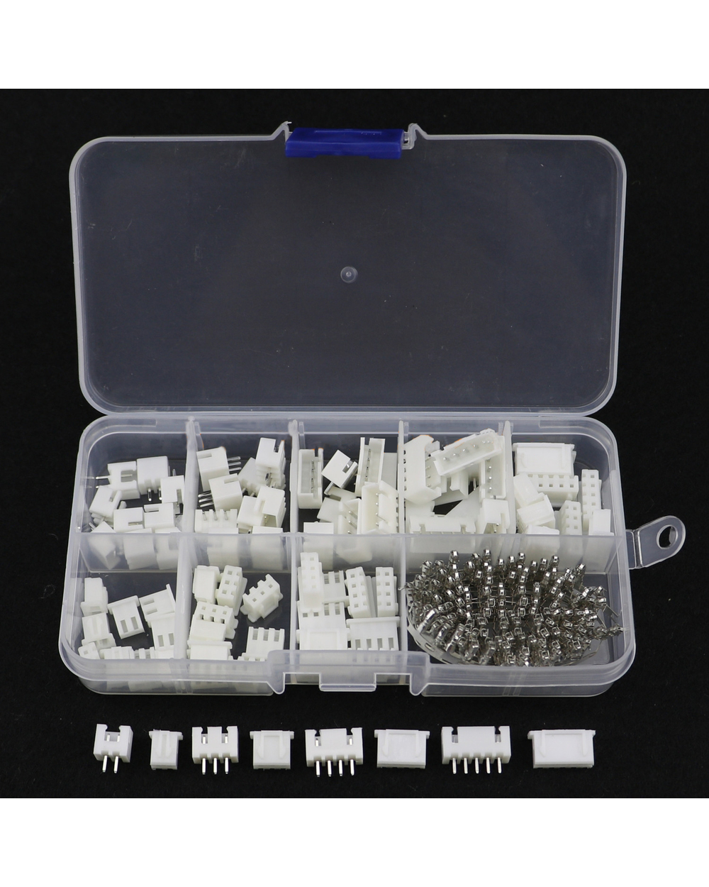 230Pcs/Lot Xh2.54 2P 3P 4P 5P Terminal Socket Header Wire Adaptor Cable Terminals Jst Connectors Diy Electronic Set front-0