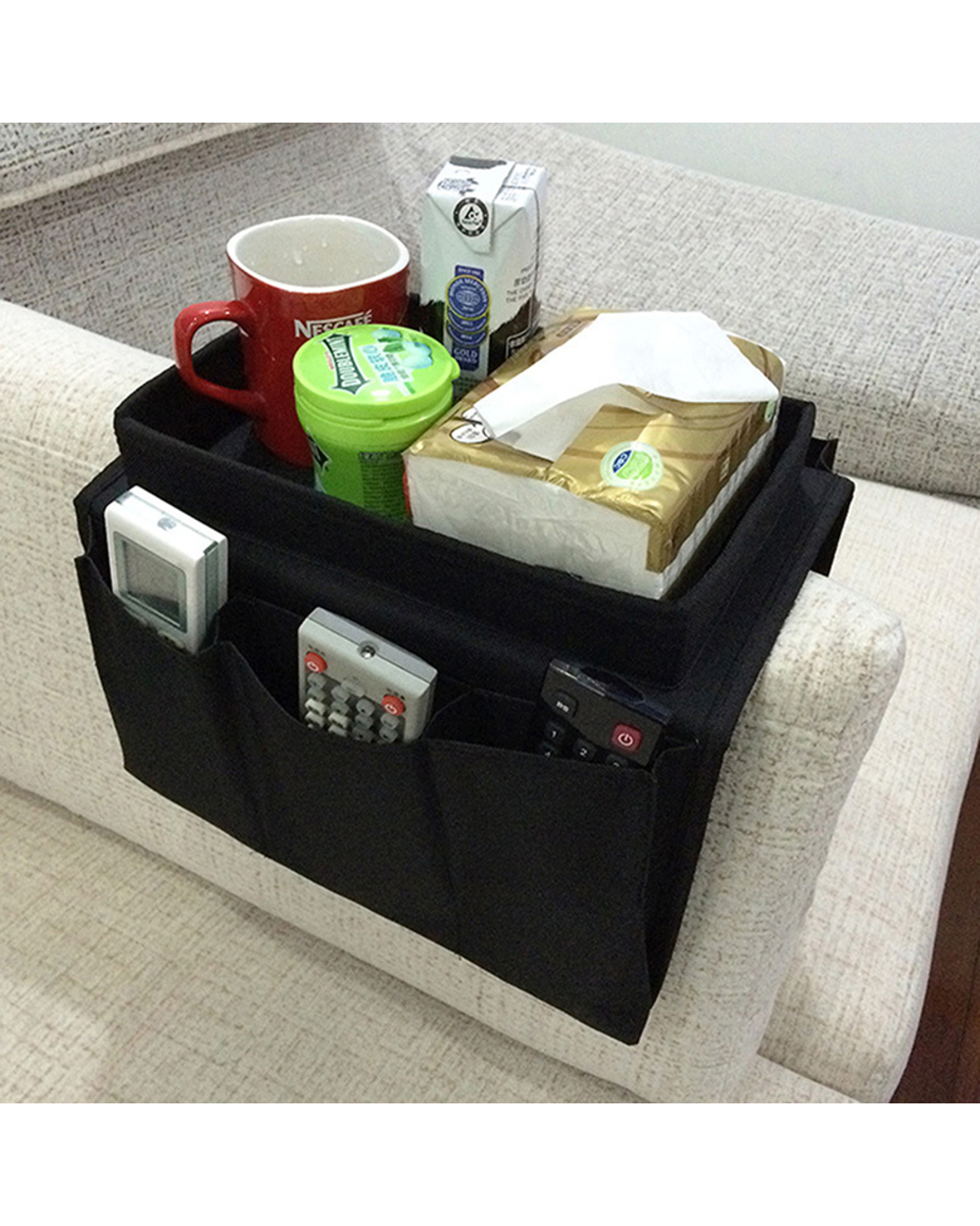 Sofa Armrest Tray With Organiser Hot Sale 50 OFF