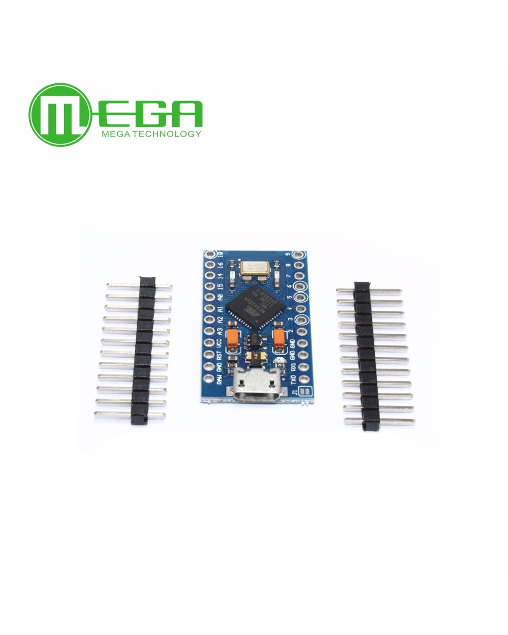 Pro Micro Atmega32u4 5V/16Mhz Module With 2 Row Pin Header Mini Usb Micro Usb For Arduino front-3