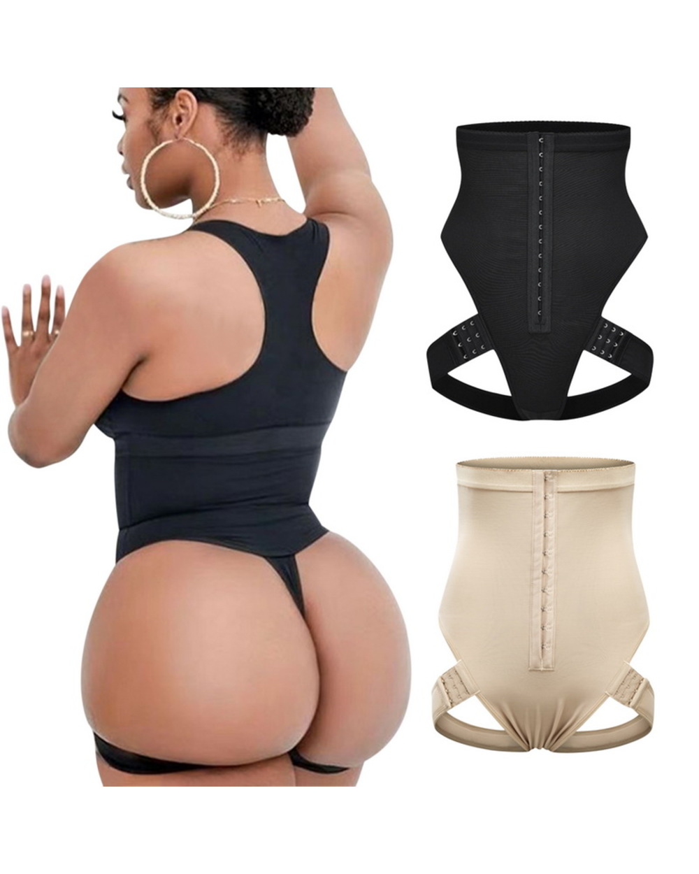 Butt Lifter Tummy Control Panties Booty Lift Pulling Underwear Body Shaper Waist Trainer Corset Body Shapewear Plus Siz front-2