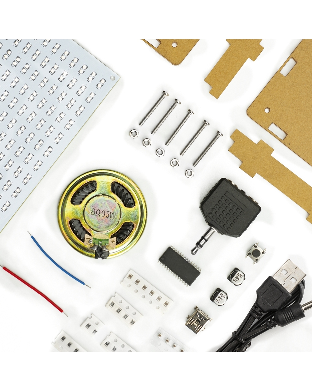 Led Colorfule Music Spectrum Display Electronic Diy Training Welding Assembly Parts front-3