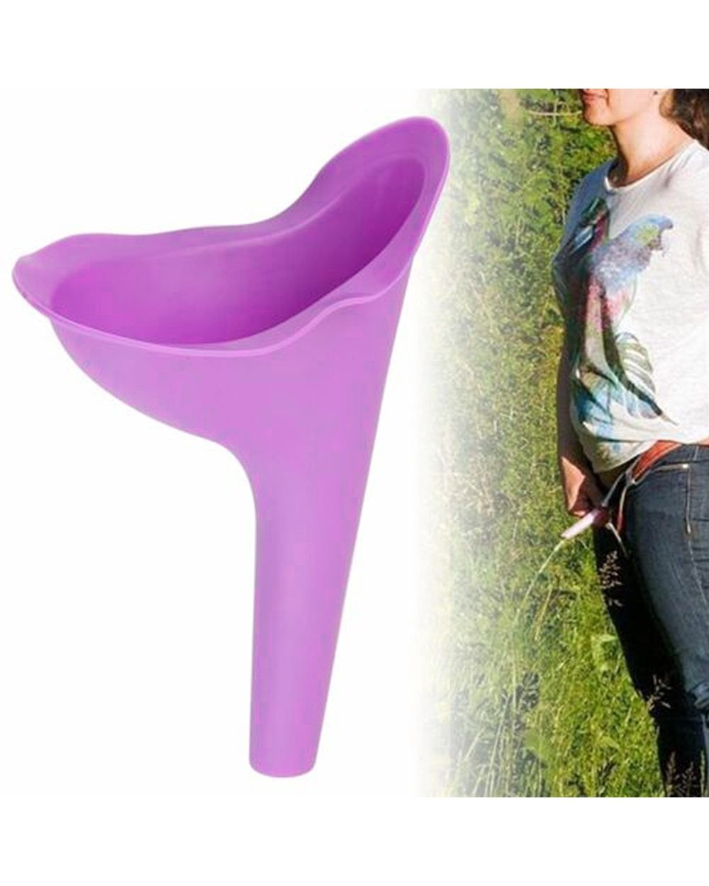 Woman Standing Piss Portable Toilet Urinal Camping Tent Travel Toilet