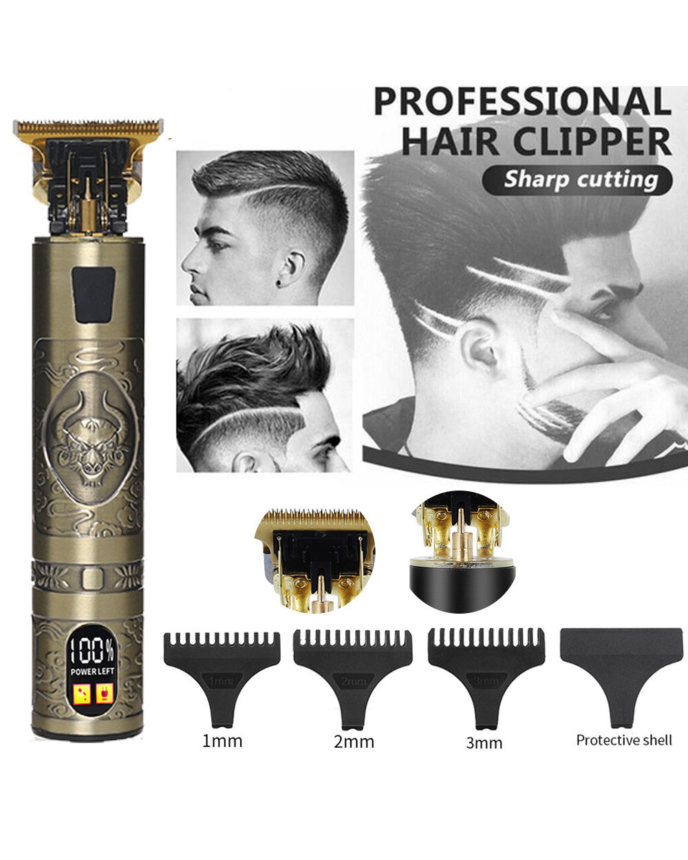 Cordless Beard and Hair Trimmer front-3