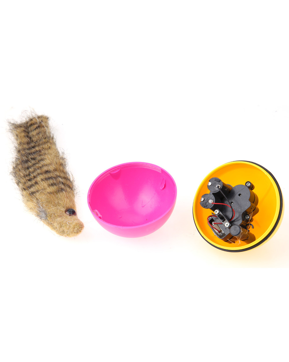 1Pc Cat Toys Beaver Weasel Rolling Motor Ball Toy For Pet Cat Dog Jumping Fun Moving Chaser Random Color Pet Product front-3