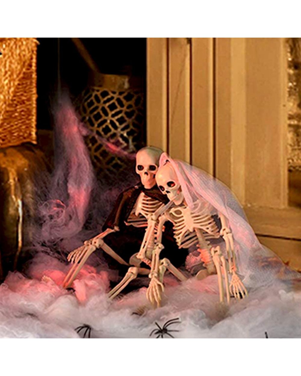 Halloween Lights LED Candle Pumpkin Candlestick Lamp Scery Spider Happy Halloween Carnival Party Decoration front-5