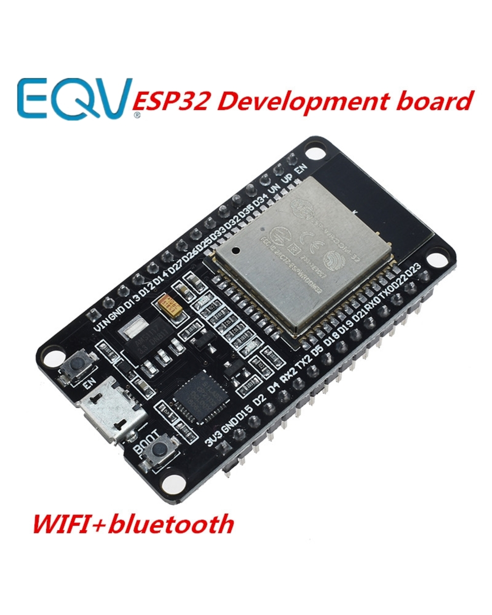 Esp32 Development Board Wifi And Bluetooth Ultra-Low Power Consumption Dual Core Esp-32 Esp-32S Esp 32 Similar Esp8266 front-0