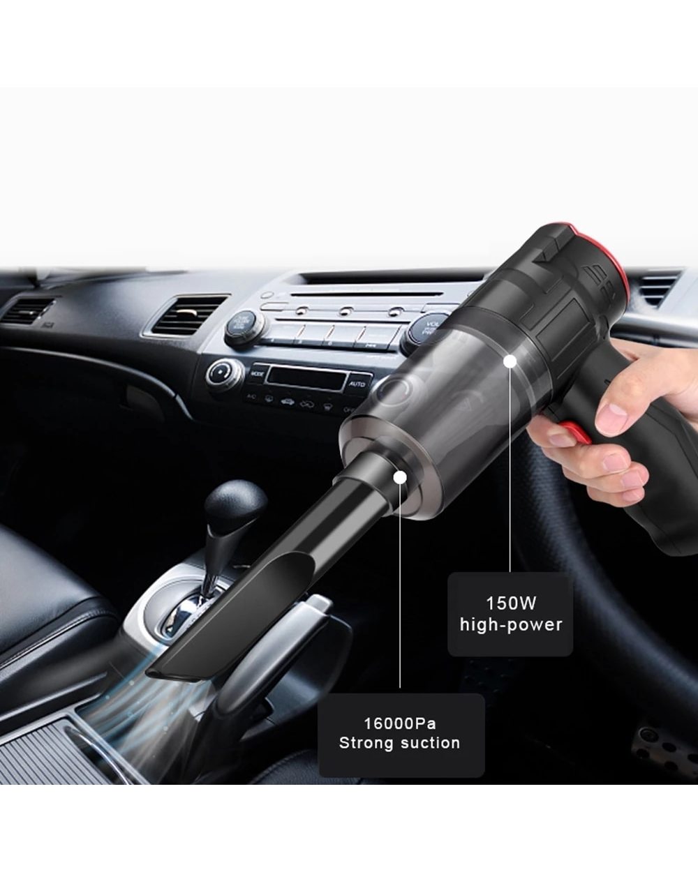 New Portable Car Vacuum Cleaner Wireless Handheld Vacuum Cleaner For Car Home Strong Suction Vacuum Cleaner And Air Blo front-4