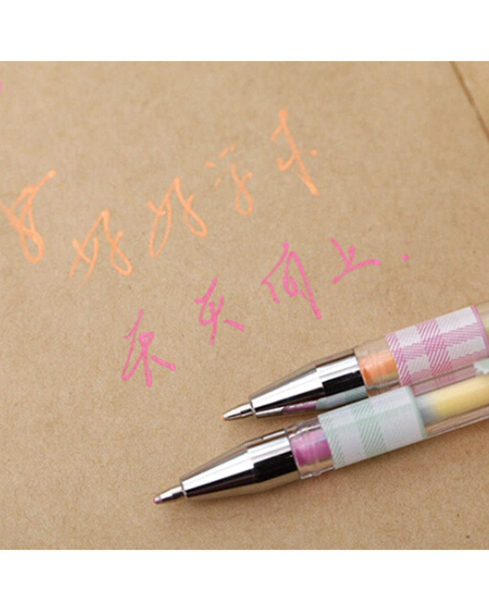 0.8Mm 6 Color Change Pen Paper Fluorescent Paint Pens Pencils Writing Markers Highlighters Highlighter Pens Kids Painti front-5