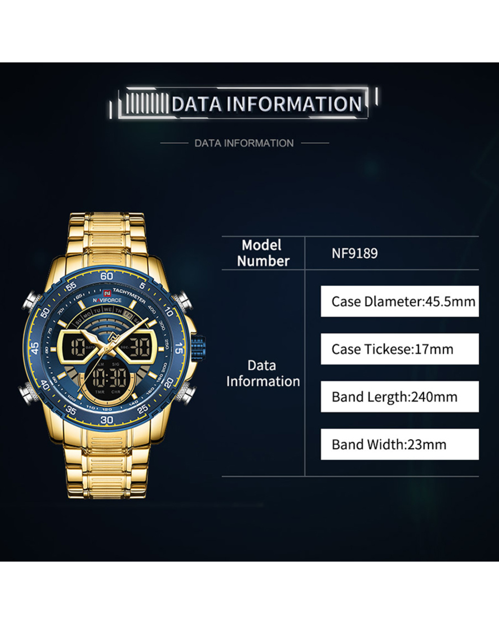 New 2022 NAVIFORCE Watch for Men front-1