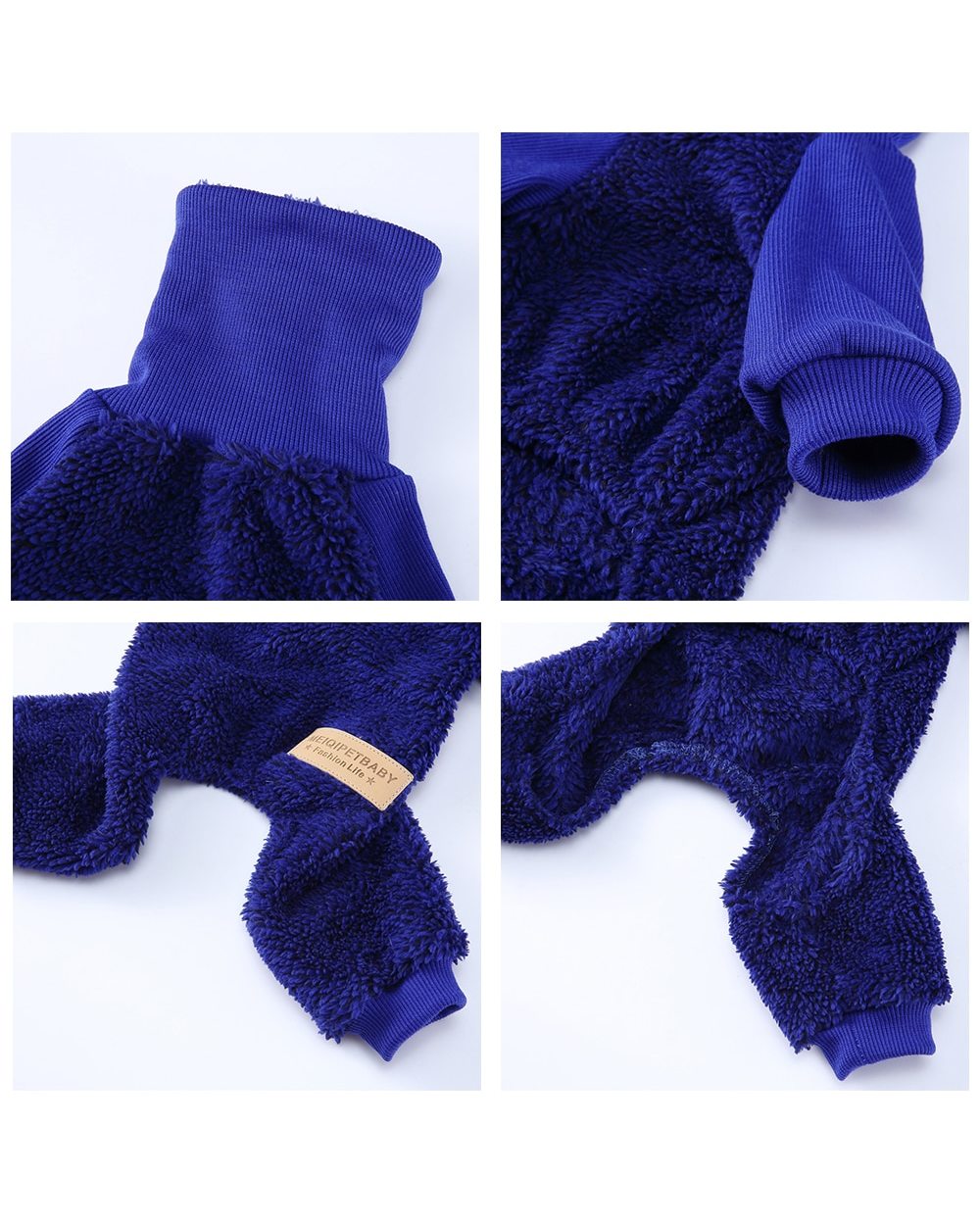 Warm Winter Dog Clothes Soft Pet Jumpsuit Coat Puppy Cat Turtleneck Sweater For Chihuahua Small Large Dogs Clothing S-XL front-3