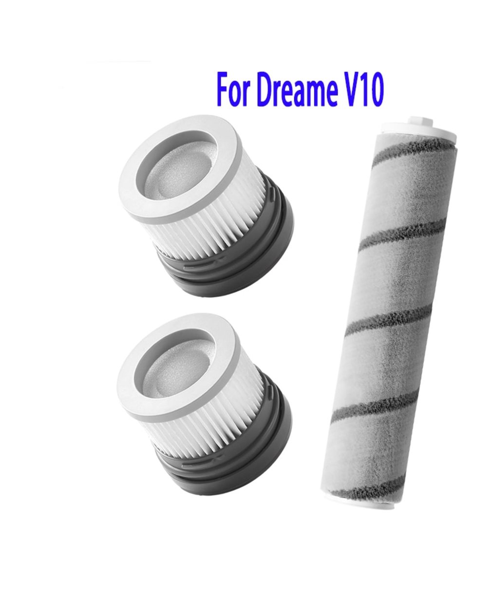 For Dreame V10 Part Pack Handheld Vacuum Cleaner Spare Parts Kits Hepa Filter Roller Brush Soft Fluff Brush Main Brush front-0