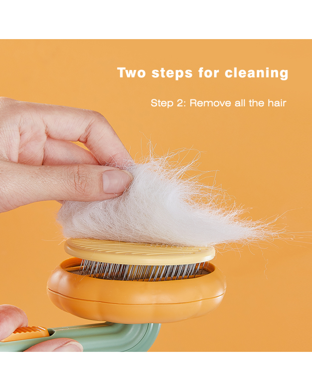 Self Cleaning Slicker Brush for Shedding Dog Cat front-1