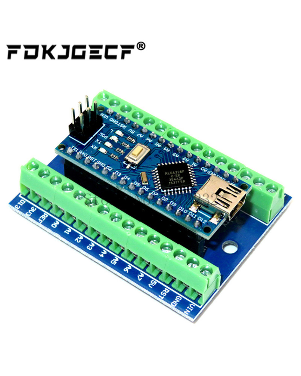 Nano V3.0 3.0 Controller Terminal Adapter Expansion Board Simple Extension Plate For Arduino Avr Atmega328p front-0