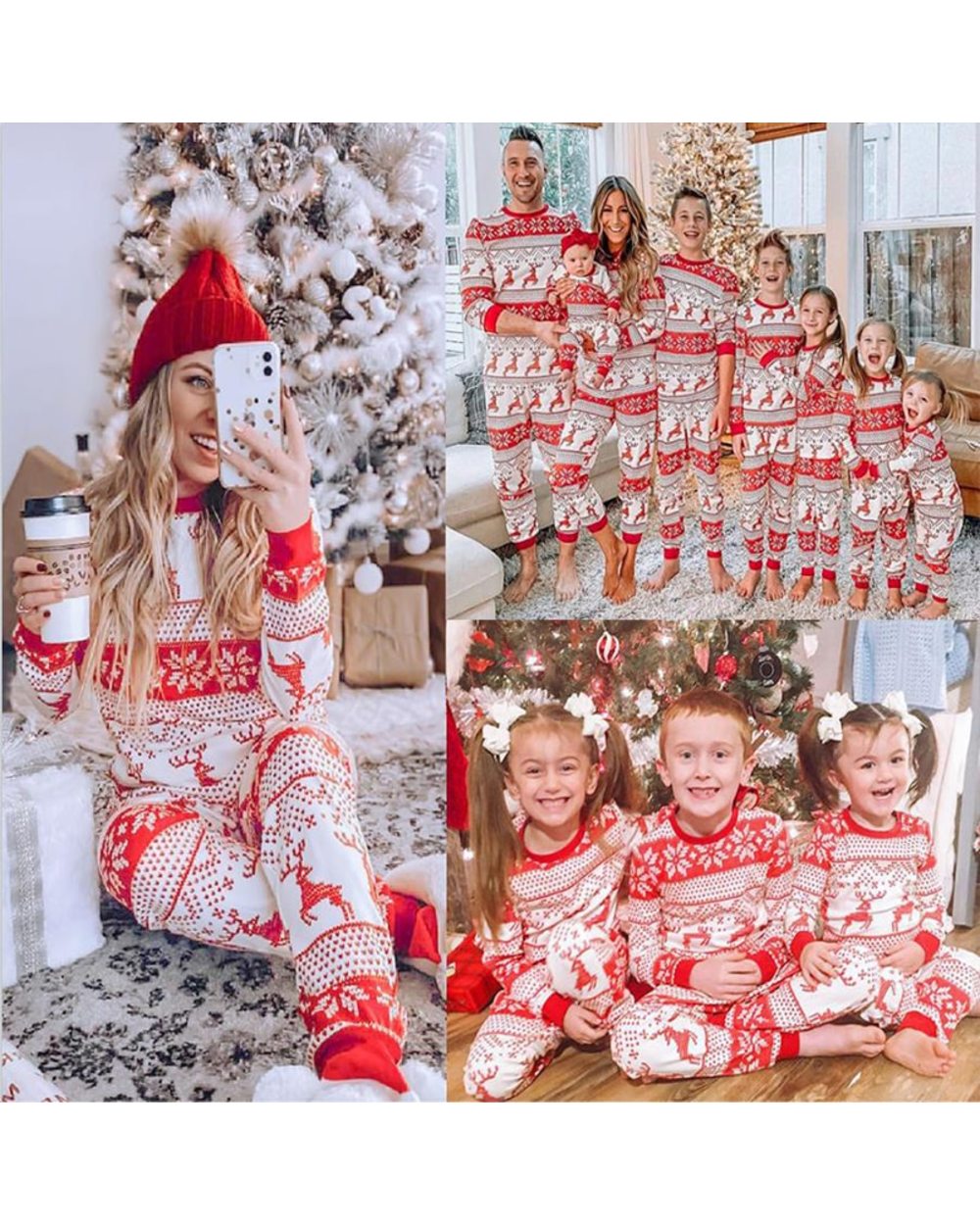 2021 New Family Christmas Matching Pajamas Set Xmas Kids Mother And Daughter Father Son Sleepwear Baby Christmas Clothes front-1