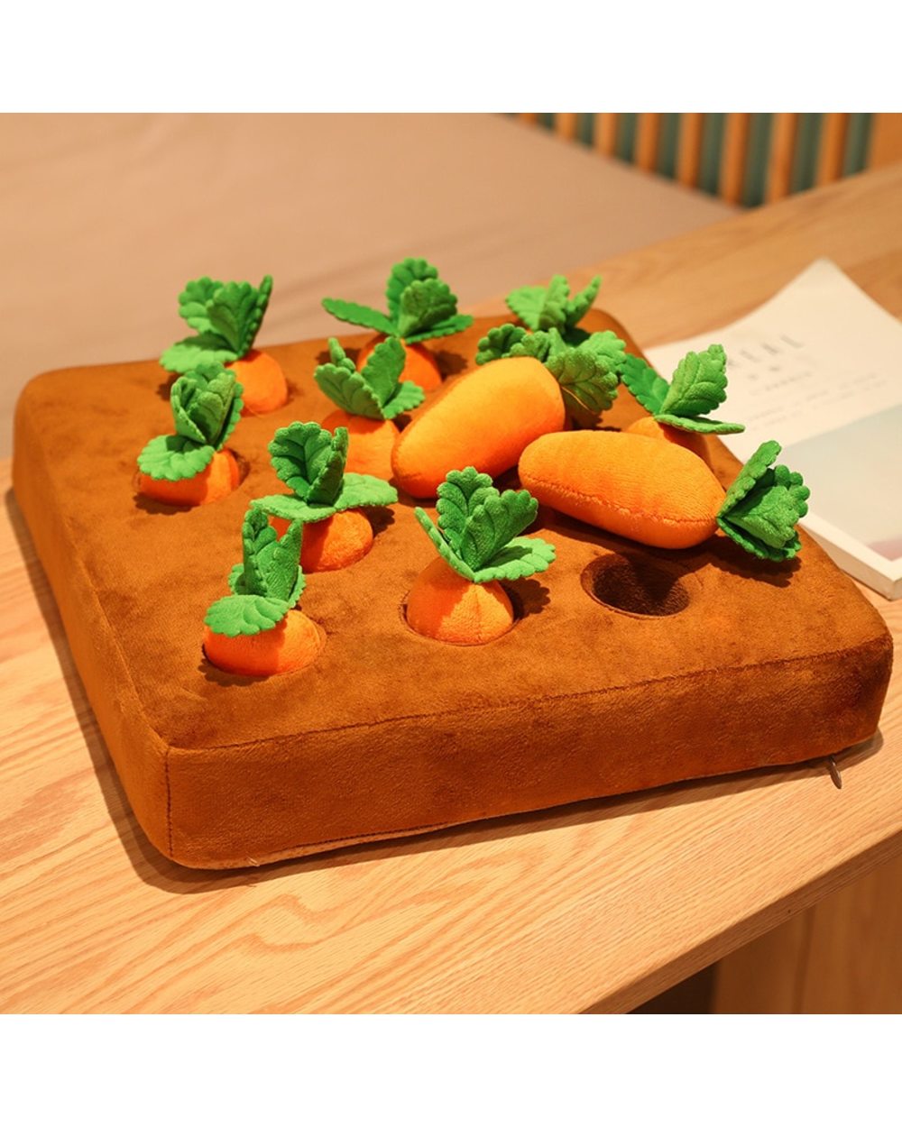 Carrot Field Dachshund Pull Toy front-0