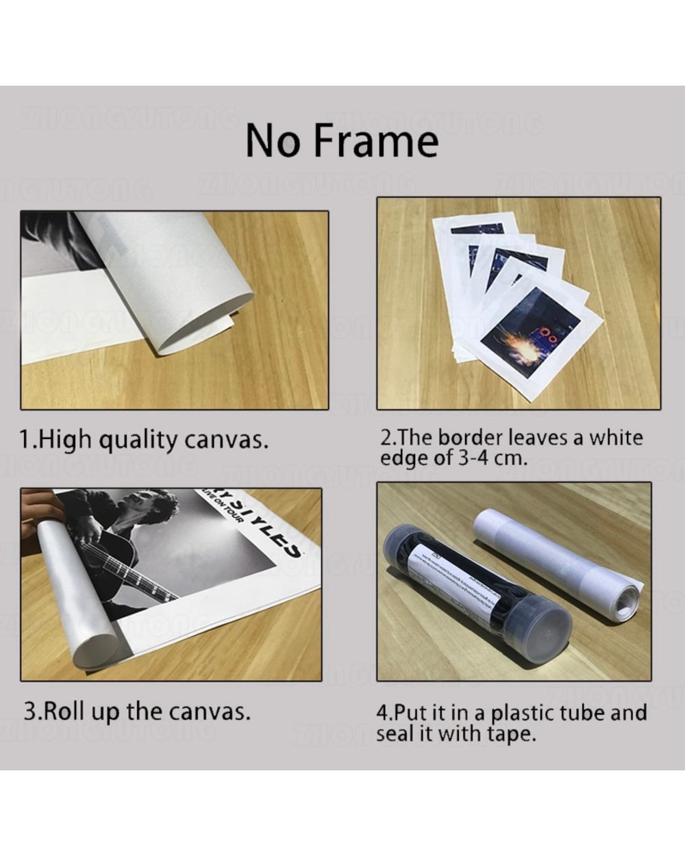 Soul of Animation Characters Picture Print Anime 5 Panel Canvas Art Wall Decor front-4