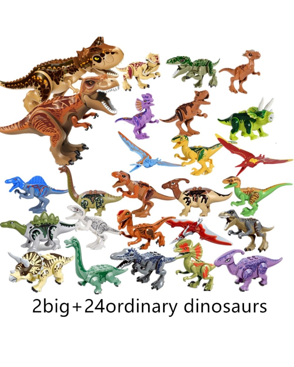 World Park Dinosaurs Family Building Blocks Affordable Set Tyrannosaurus Rex Educational Toys Gift For Children front-4