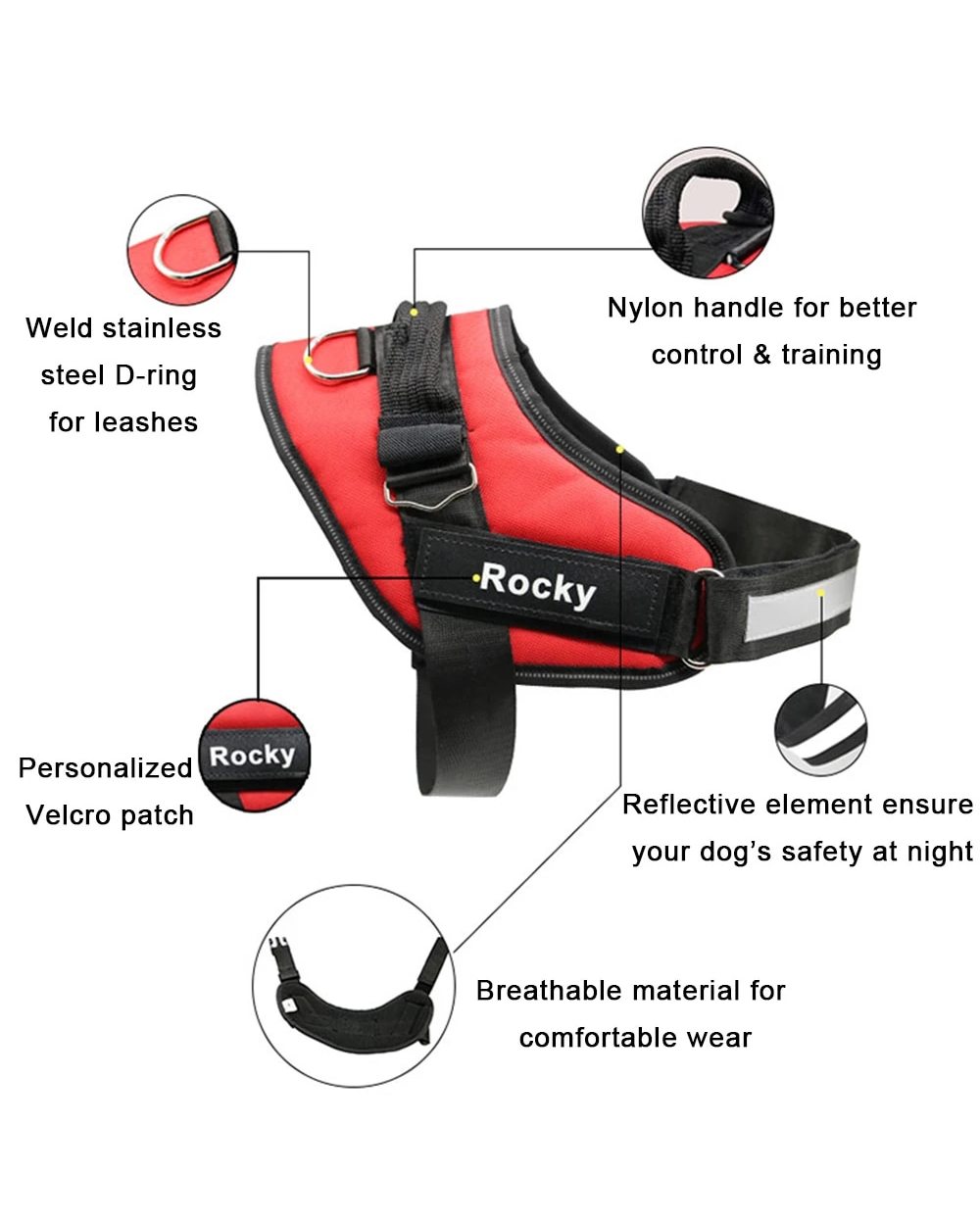 Dog Harness Vest front-1