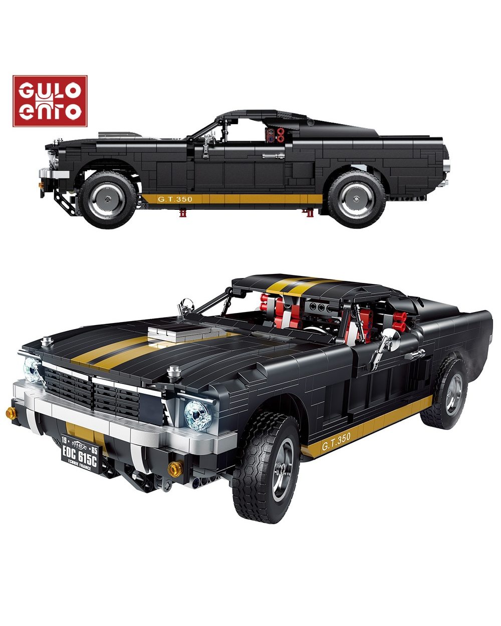 Children Toys 1817Pcs City Mustanged Super Racing Vehicle technical Creative building blocks Racer Muscle Car Bricks front-0