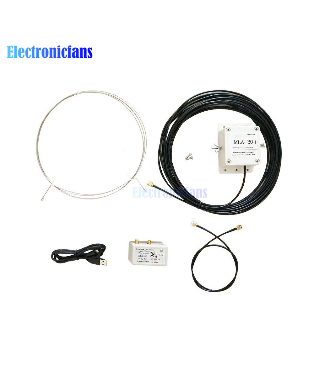 Mla-30+ (Plus) 0.5-30Mhz Ring Active Receive Antenna Sdr Loop Antenna Low Noise Medium Short Wave Radio Short Wave Ante front-0