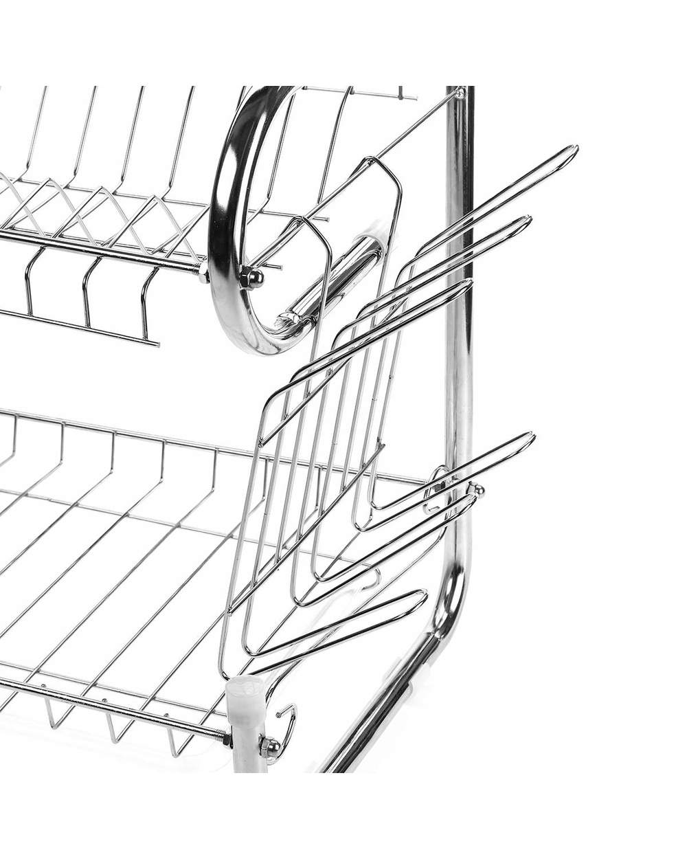 2 Tier Multi-use Stainless Steel Sink Drain Rack front-4