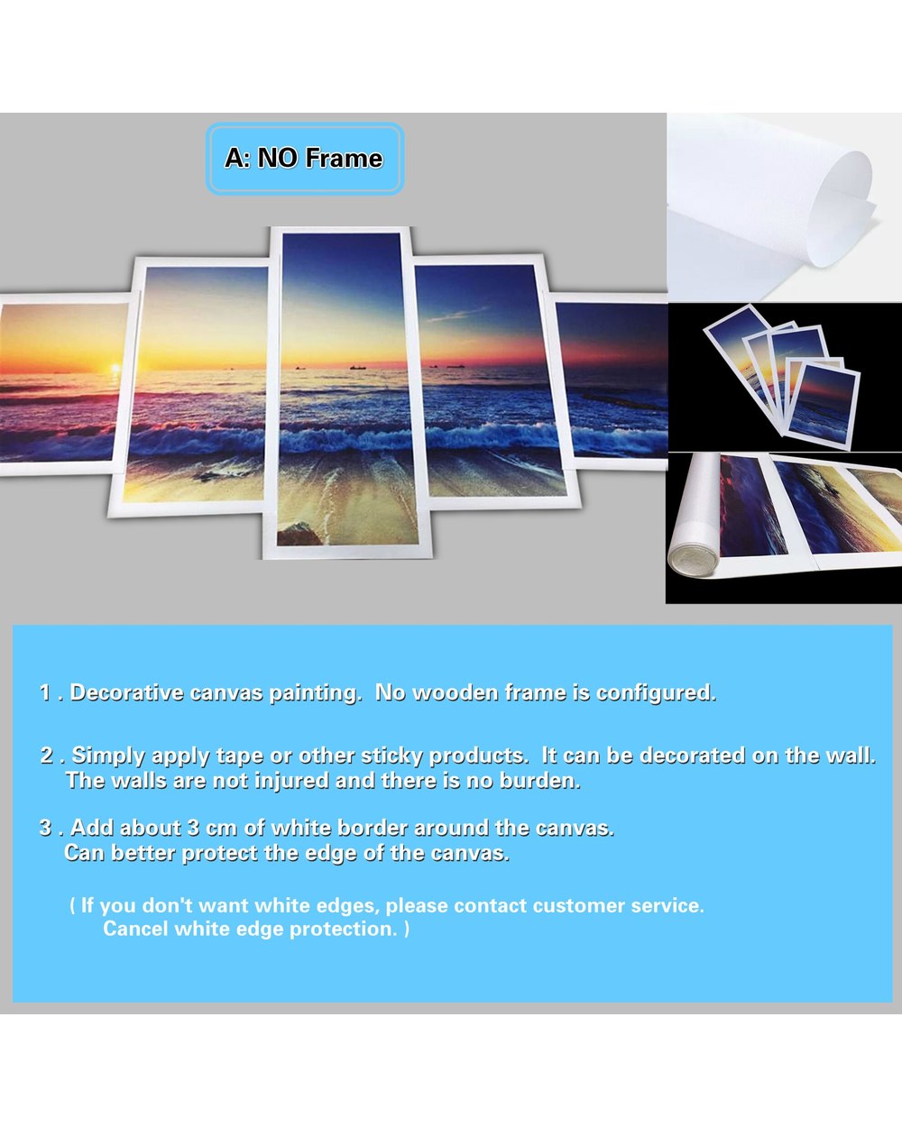 Cuadros Military Plane Picture Print Scenery 5 Panel Canvas Art Wall Decor front-3