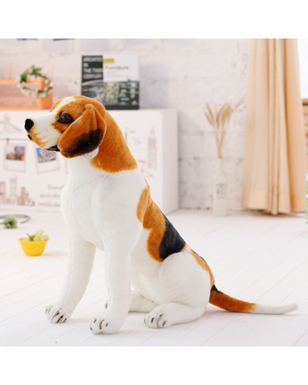 Beagle Dog Toy Realistic Stuffed Animals Dog Plush Toys Gift For Children Home Decor Pet Store Promotion Mascot front-1