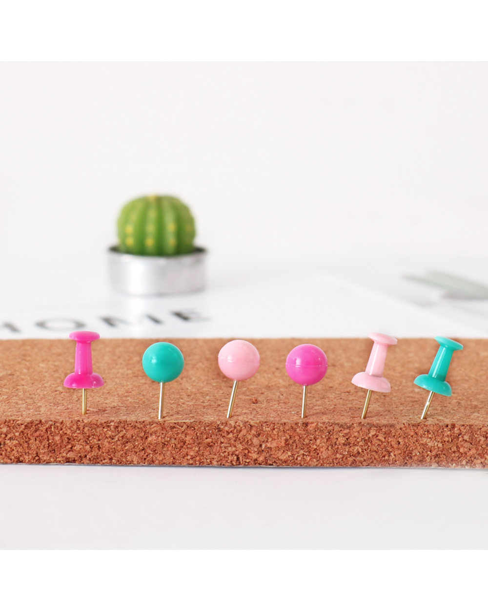 Tutu Creative Colorful Map Tacks Push Pins Wall Bulletin Boards Thumb Tacks Decorative For Cork Board Home Office H0317 front-4
