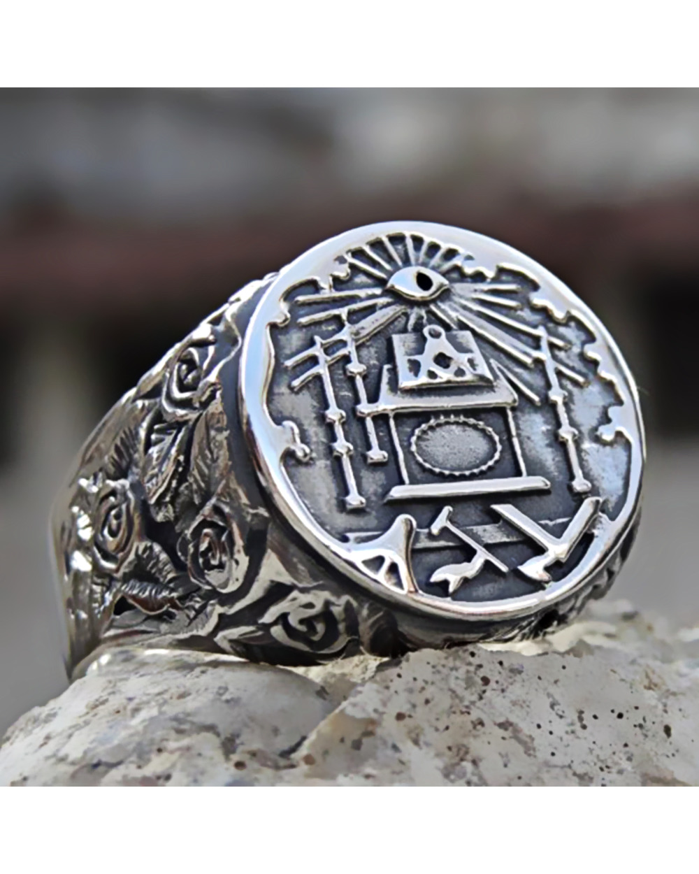 Freemason Masonic Symbols Rings front-0