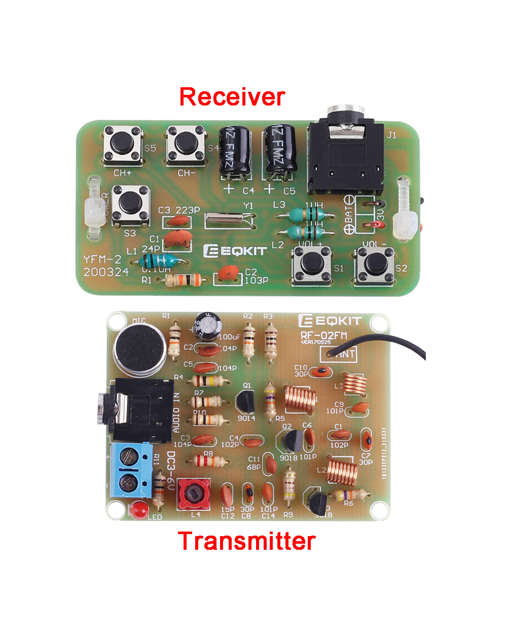 88-108Mhz Diy Kit Fm Radio Transmitter And Receiver Module Frequency Modulation Stereo Receiving Pcb Circuit Board front-0