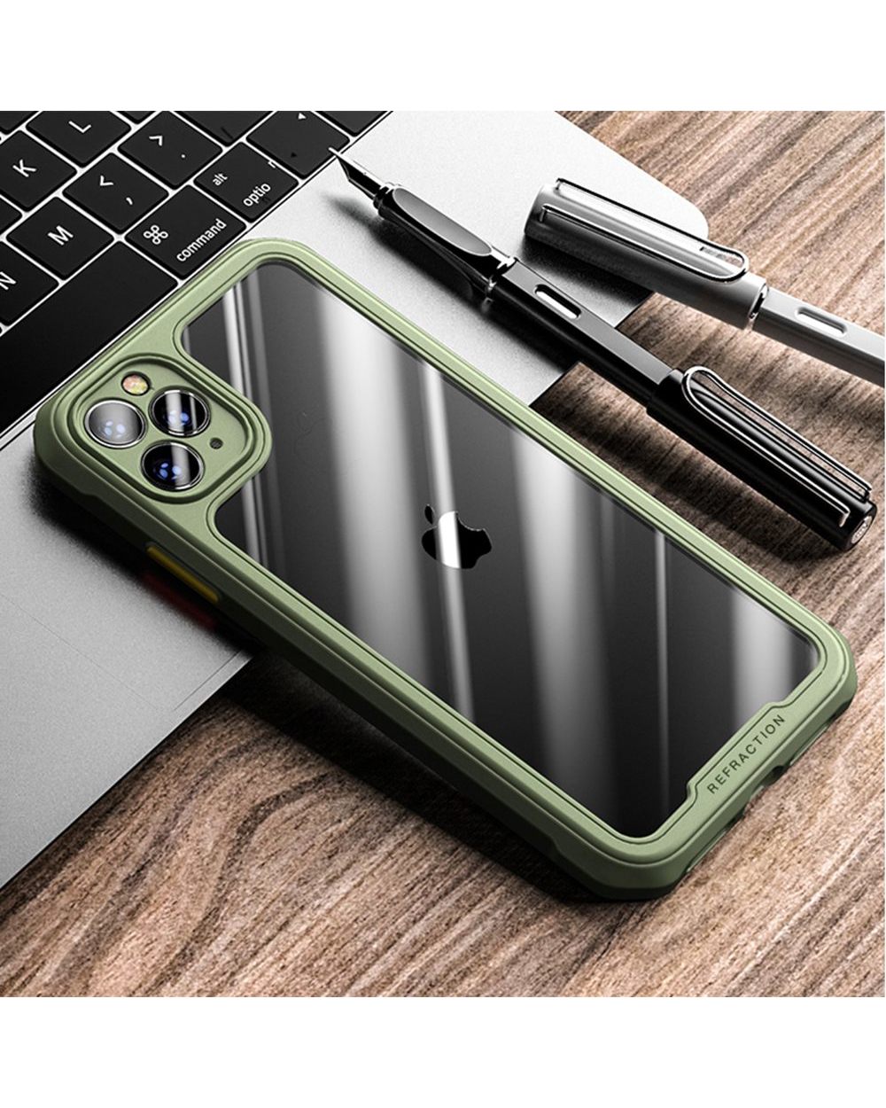 Anti-Fall Clear Case For 11 Pro 11Pro Max Case Hard Pic Cover For 7 8 Plus X Xr Xs Max Se 2020 Cases front-2