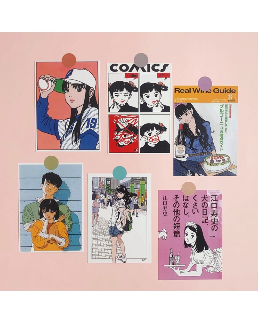 Japanese Retro Nostalgic Animation Card Sticker Small Poster Hand Account Decoration Dormitory Room Wall Decoration front-2